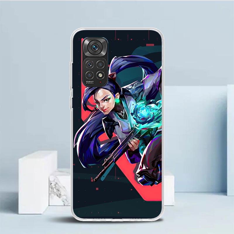 

Valorant Sage Phone Case For Xiaomi Redmi Note 15 14 14S 13 12S 12 Pro Plus 11S 11 11T 11E 10S 10 + Soft TPU Back Cover Redmi No Redmi Note 11 Pro 4G