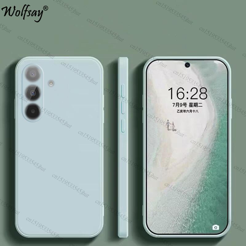 

Чохол для Samsung Galaxy A17 Чохол Протиударний М який Оригінальний Рідкий Силіконовий Задній Чохол Samsung A17 Чохол для Samsung A17 TPU Funda For Samsung A17