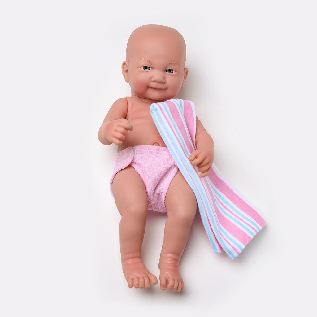 35cm Crying Silicone Reborn Baby Doll with Multiple Expressions - Realistic Children's Toy Gift