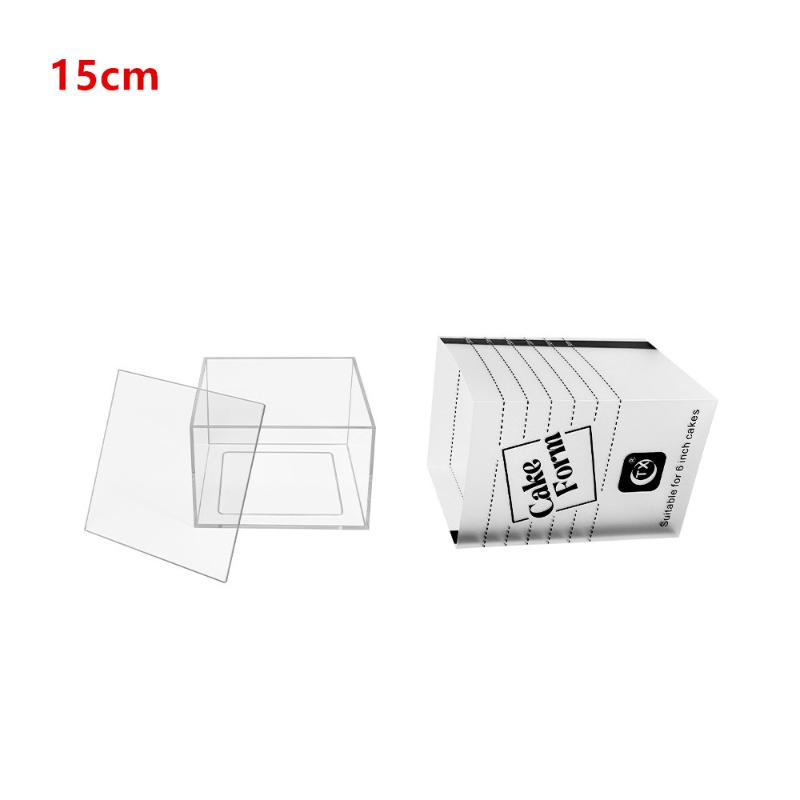 

Регулируемая квадратная форма-кольцо для торта, выдвижное кольцо для мусса и выпечки со шкалой, акриловые многоразовые инструменты для выпечки и украшения торта