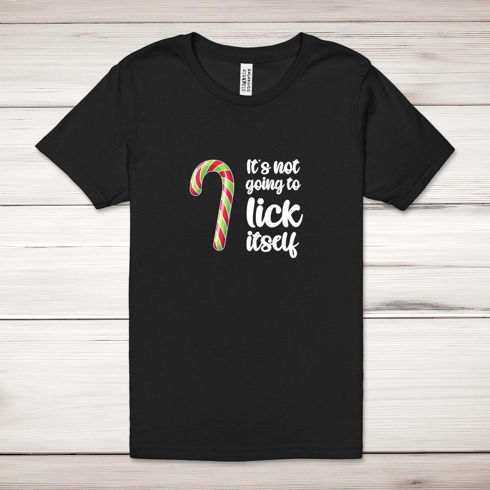 Christmas Not Going To Suck-Lick Itself Adult T-Shirt S