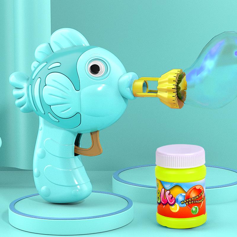

Small Fish Bubble Machine Manual No Battery Inertia Press Bubble Machine Children S Toys