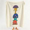 Illustrator N Nina D Dzyvulska Throw Flannel Throw Blanket Suitable for Sofa Living Room Bedroom