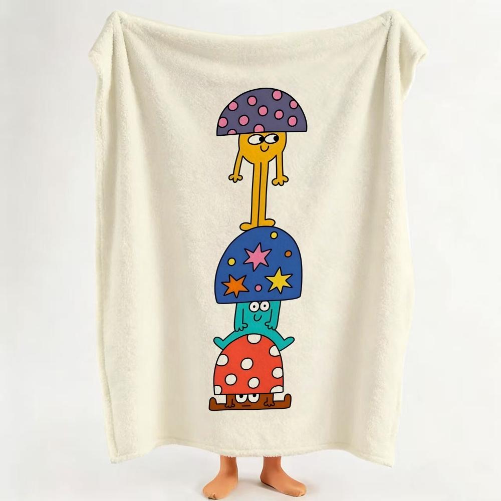 Illustrator N Nina D Dzyvulska Throw Flannel Throw Blanket Suitable for Sofa Living Room Bedroom