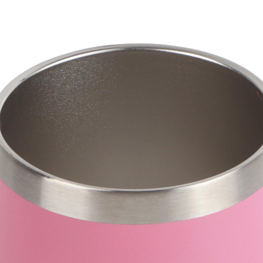 12oz 304 Edelstahl Eierschalenbecher U-Form Isolierung Weinglas Großer Bauch Eierschalenbecher Rosa 12oz