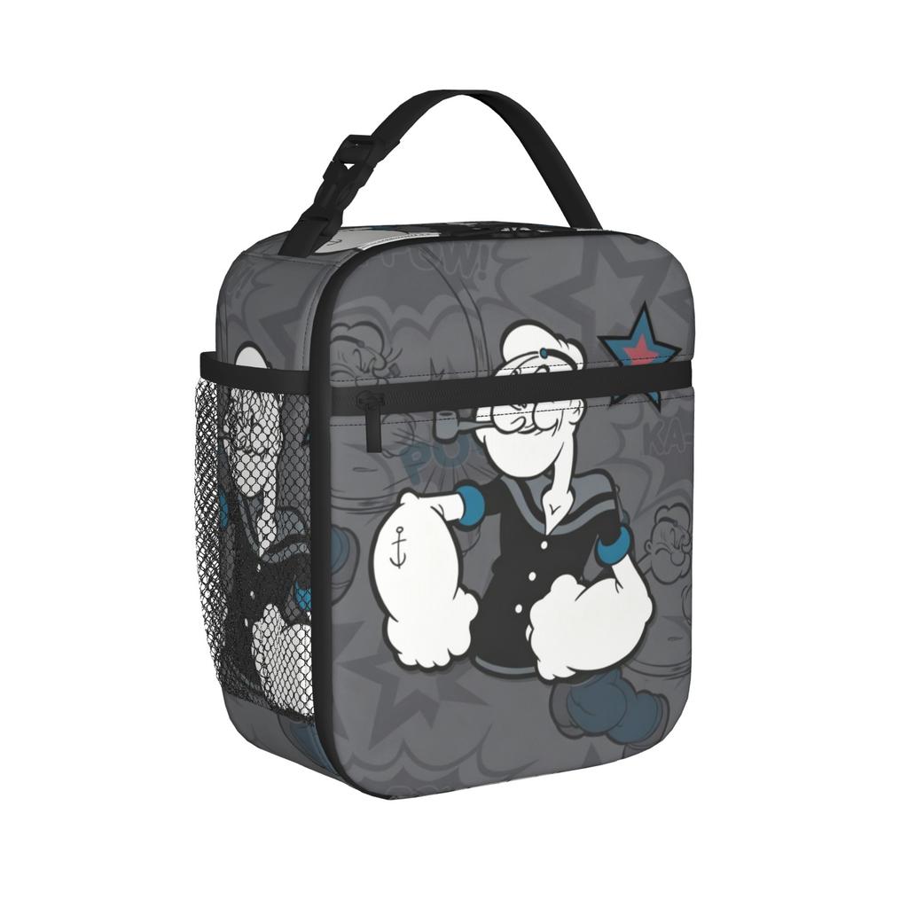 p-popeyes Accessories Insulated Lunch Tote Bag For Work Food Container Reusable Thermal Cooler Lunch Box
