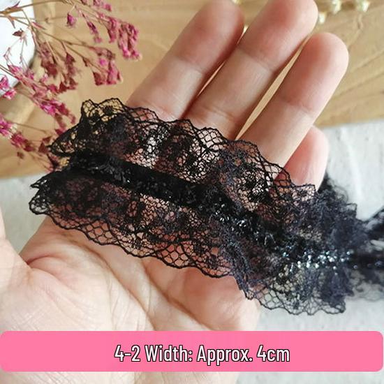 Handmade Lace Trim: Mesh for Baby Clothes, Curtains, Skirts, Pleated Decorative Fabric