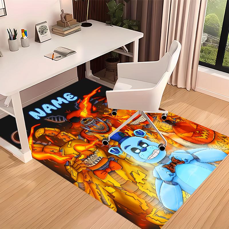 Custom personalization Five Nights at Freddy's Print Area Rug - Soft, Washable Non-Slip Indoor Mat,Living Room,Home&Office Decorative Rug