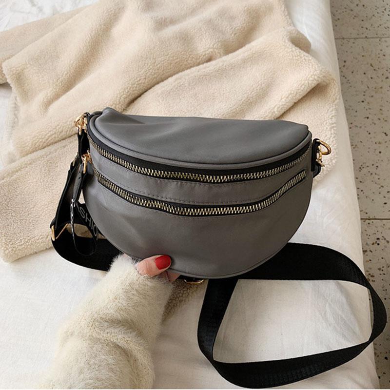 Fashion Women Waist Bag Fanny Pack Large Capacity Crossbody Chest Bags Banana Pack PU Leather Female Waist Belt Bag Phone Pack