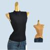 Soft Glutinous Containing Bright Silk Half-high Collar Slim Fit Thin Knit Vest Women Inner Wear Sleeveless Sweater Women High Elasticity Top