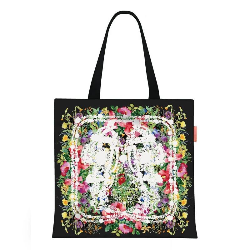Printed Canvas Bag Women's Hand Bag Large Capacity Student Tutoring Shoulder Bag