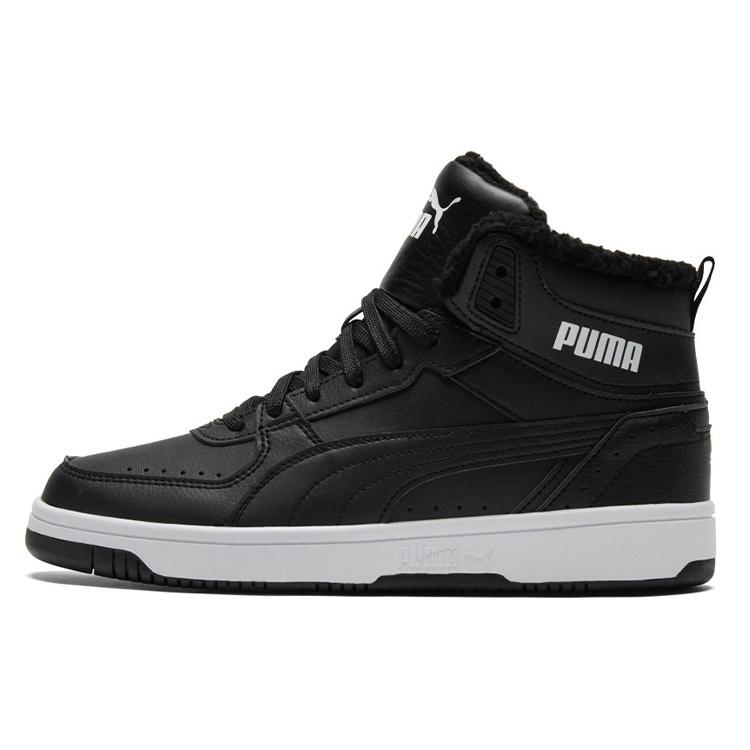 PUMA Rebound Joy  Fur - Black White  Men s 375576-01 EU 38