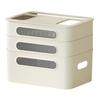 Router Storage Box Breathable Power Cable Storage Box Space Saving Cable Management Box Cable Organizer Box for Desk