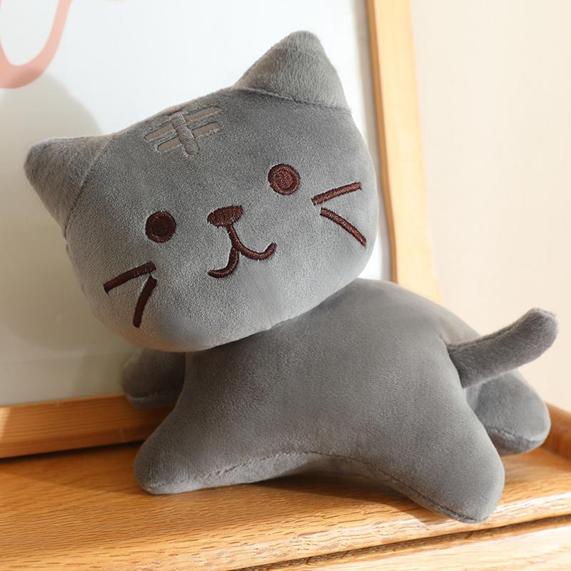 Cute Cat Plush Toy Soft kittens 4 colors Orange Cat Toys Lying Cat Toy Soft Stuffed Animals Toys Gifts for Kids Birthday Gifts