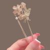 Chinese Style Flower Hairpin Romantic Hanfu Headwear Cherry Blossom Hair Sticks  For Women Girls