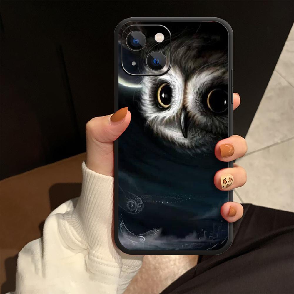Owl Animal Phone Case For iPhone Samsung Galaxy Redmi Xiaomi Oppo OnePlus Note S A 7 8 9 10 11 12 13 14 20 21 22 23 53 54 Pro Max Plus Ultra TPU Soft