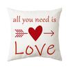 Valentine's Day Pillow New Sofa Cushion Bedside Backrest Plush Pillow Cover Shopee