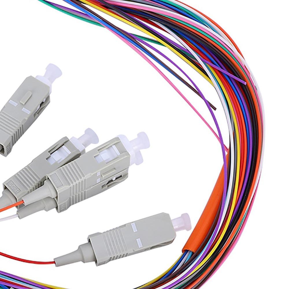 12Pole Fiber Pigtail Cable Multimode Multimode Pigtail SC/UPC Multimode Fiber Data Centers