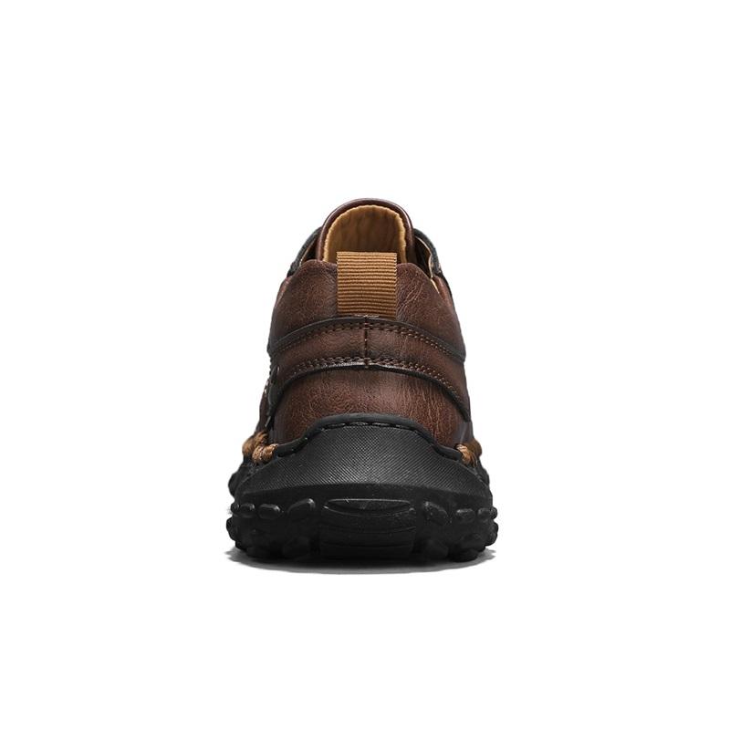 39-48 Scarpe Casual da Uomo in Pelle Fatte a Mano Morbide Scarpe da Lavoro Stivaletti alla Caviglia in Pelle Taglia Grande Mocassini da Guida Scarpe