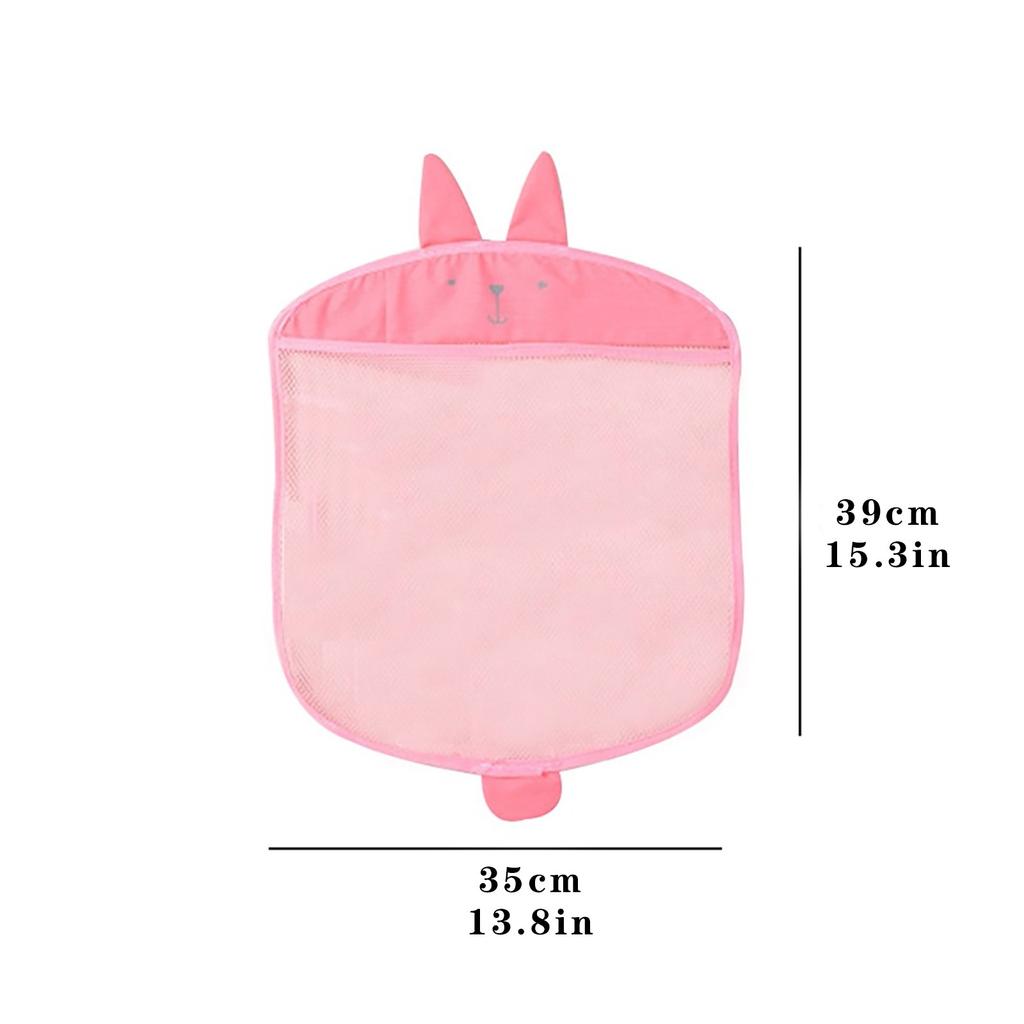 Baby Bath Toys Mesh Toy Storage Bag Powerful Suction Cup Bath Play Bag Bathroom Storage Bag
