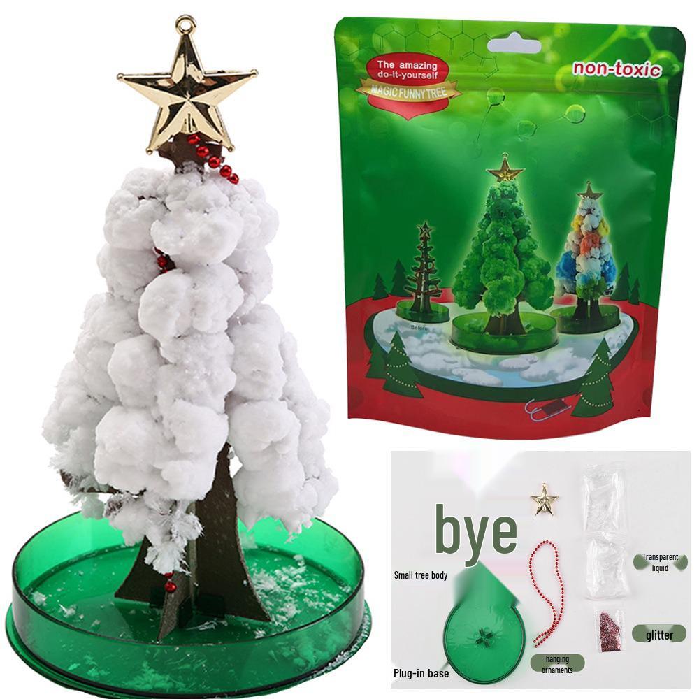 Magic Watering Crystal Christmas Tree - Children's Science Experiment Snowflake Toy