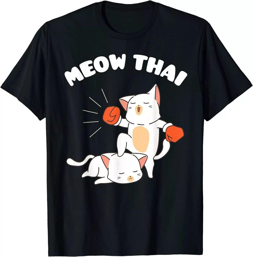 Funny Muay Thai Cats Thai Boxing Fighter Design TShirt Gift For Men Unisex T-Shirt XXXXL