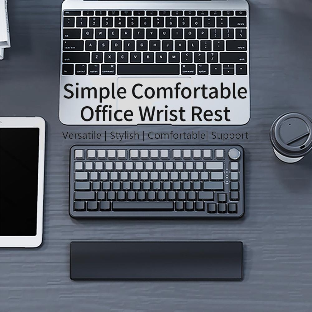 Gaming Keyboard Wrist Rest Pad Ergonometric Memory Foam Anti-Slip Rubber Stable Base Palm Rest 81 Keys Keyboard Hand Support