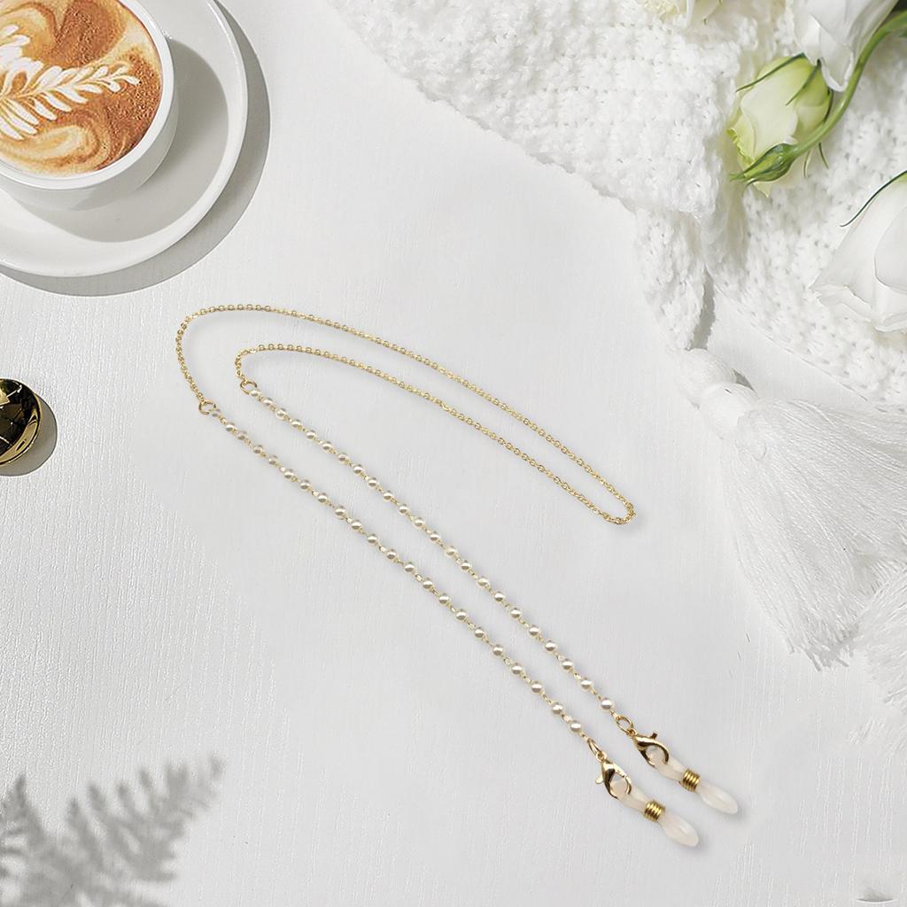 Glasses Chains With Beads Thin Adjustable Eyewear Straps For Sunglasses Mask Holder Women Men Stylish Accessory