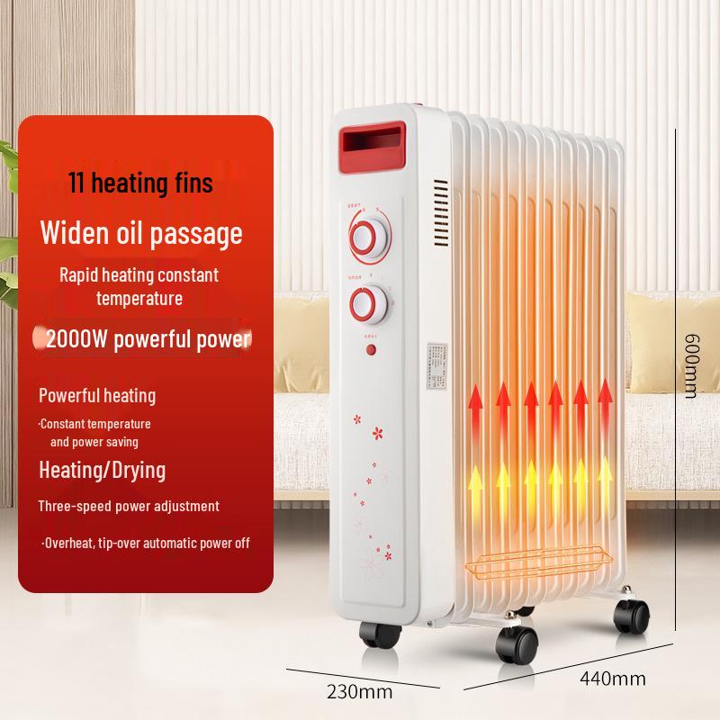 Energy-Saving Silent Electric Oil Heater with Constant Temperature and Drying Feature
