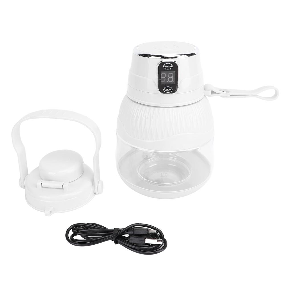 Portable Juicer Cup Cordless Multifunctional Electric Blender for Home School Office 600ml