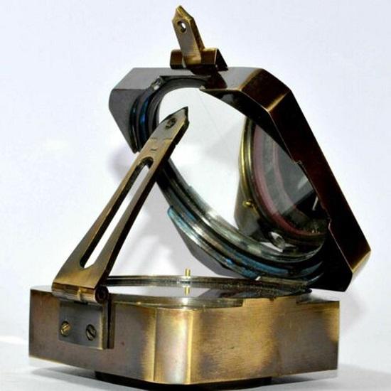 Solid Brass Kelvin  Hughes 1917 Brunton Compass , Birthday , Fathers Day Gift