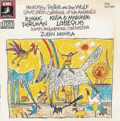 CD PROKOFIEV, PERLMAN, MEHTA; ISRAEL P - Peter & The Wolf  CDC7470672 EMI 1984 UK Classical Used