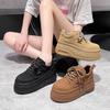 Versatile Small Man Heightening Platform Muffin Shoes Women 2025 New Autumn Leisure Sports Board Shoes Female Internet Celebrity Explosion