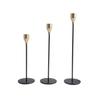 European Wrought Iron Candle Holder Set - Retro Three-Piece Wedding and Home Decor