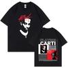 Rapper Playboi Carti Antagonist Tour Tshirt 2023 Concert Fans T Shirt Unisexs Fashion Hip Hop Short Sleeve Oversized Tshirts
