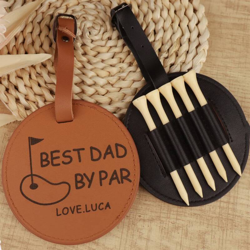 Multi-pack Golf Nail Leather Case, Waist-hung Wooden Nail Golf Tee Storage Cover, Protective Cover