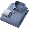 Men's Winter Sherpa Lined Shirts Long Sleeve Button Down Fleece Dress Shirts for Men Business Casual Warm Comfortable Thermal Shirt With Pockets