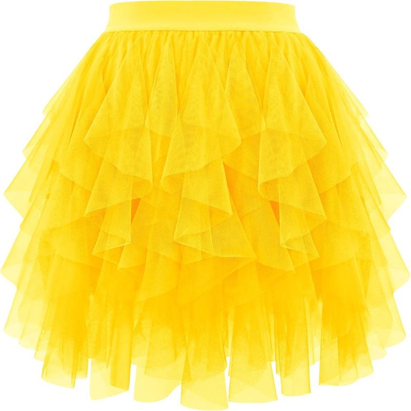 Tulle Skirts Tulle Tutus Soft Tulle Tiered Skirts Spring Summer Short Princess Dresses with Ruffles Fluffy Layered Tulle Tutu Skirt
