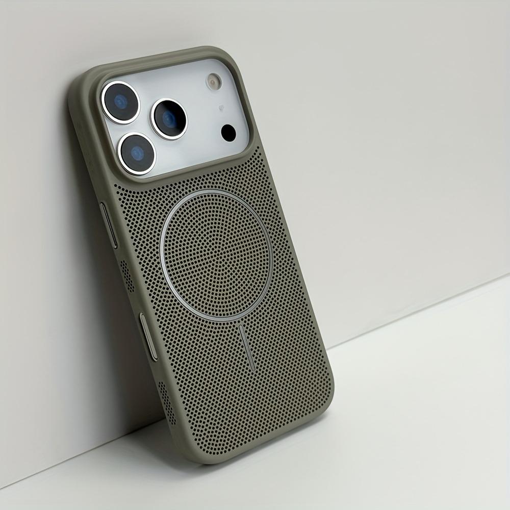 

For Magsafe Cooling Heat Dissipation Phone Case For iPhone 17 12 15 16 13 14 Pro Max Plus 17 Air Magnetic Wireless Charge Cover iPhone 15 Pro Max