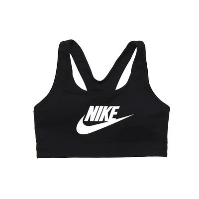 Swoosh Kolorowy Blokowany Średnie Wsparcie Kompresyjny Top Sportowy Biustonosz Sportowy Kobiety Biustonosz Sportowy Czarny 899371-010