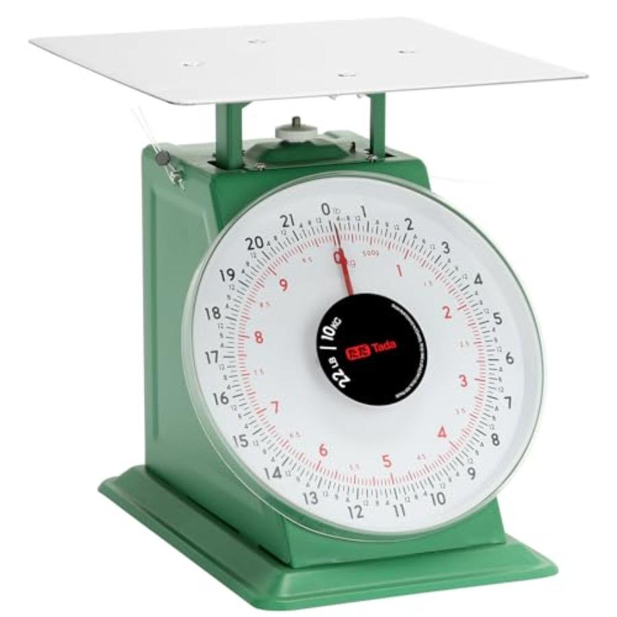 

22-LBS Heavy Duty Portion-Control Mechanical Kitchen and Food Scale Industrial Dial Scale with Stainless Steel Platform United States