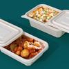Disposable Corn Starch Rectangular Meal Box with Lid