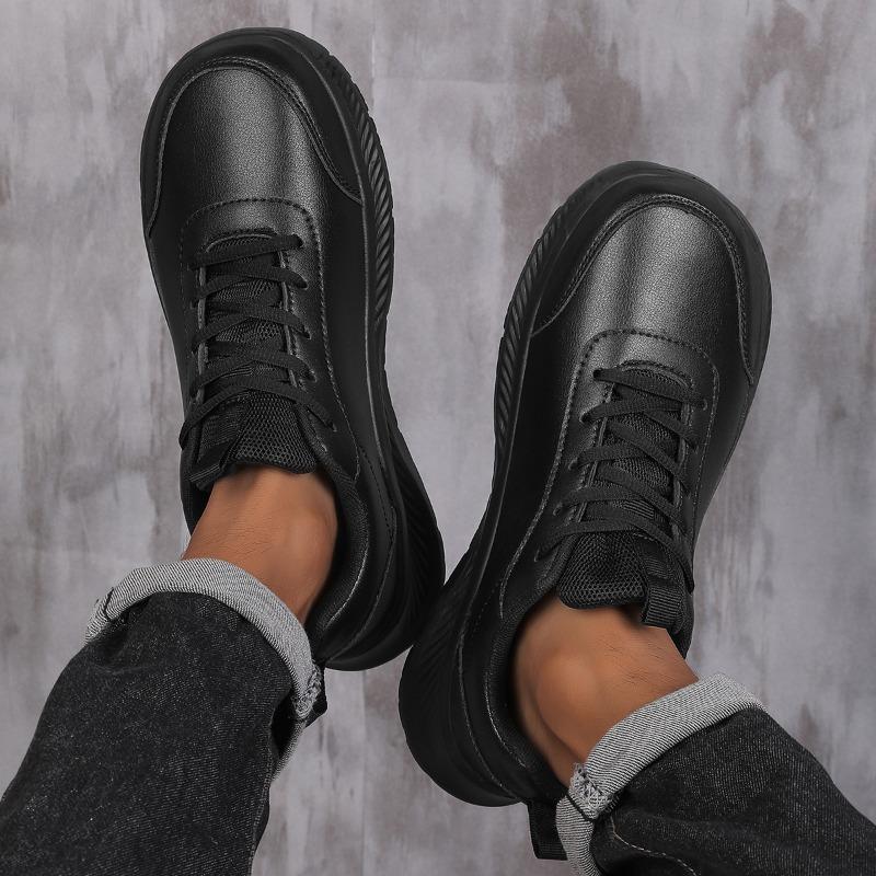 Casual Artificial Leather Lightweight Walking Sneakers Wide Toe Barefoot Zero Drop Shoes Trend Shoes Leisure Sneakers Women