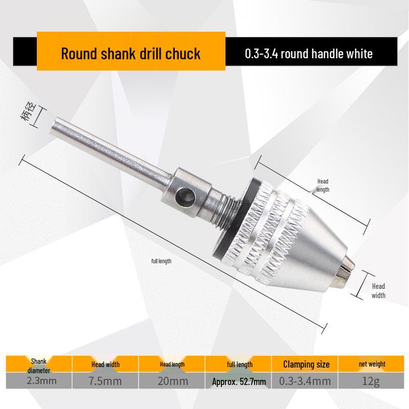Hex Shank 3-Jaw Drill Chuck Adapter for Quick Electric Grinder