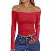 2026 Stylish Slim-Fit One-Shoulder Long Sleeve Women's T-Shirt