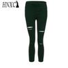 HNXC Women's Fashion Casual Solid Color Print Pants & Capris