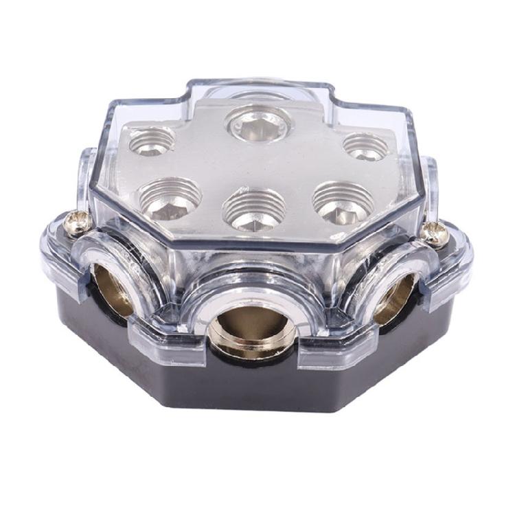 Heavy Duty Battery Terminal Power Connector Suitable For Car Stereo Systems With Conductors And Clear Protective Casing