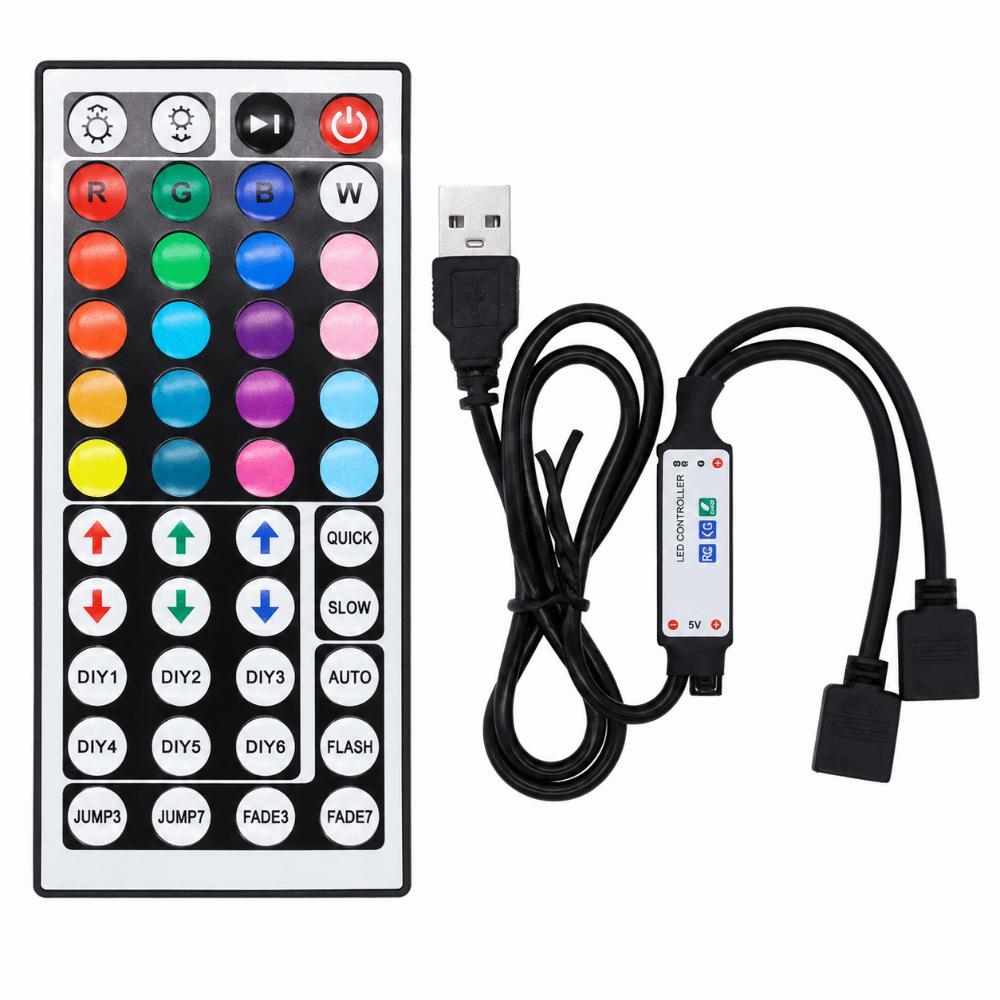 44 Keys IR Remote Control LED Strip Light Controller Light Dimmer for 5V 5050 2835 RGB LED Strip