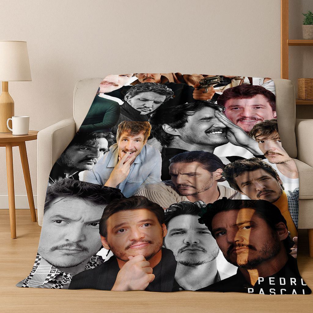 3D Jose Pedro Balmaceda Pascal Star Flannel Blanket Soft Warm Blanket for Bedroom Living Room Bed Travel Camping Picnic Gift