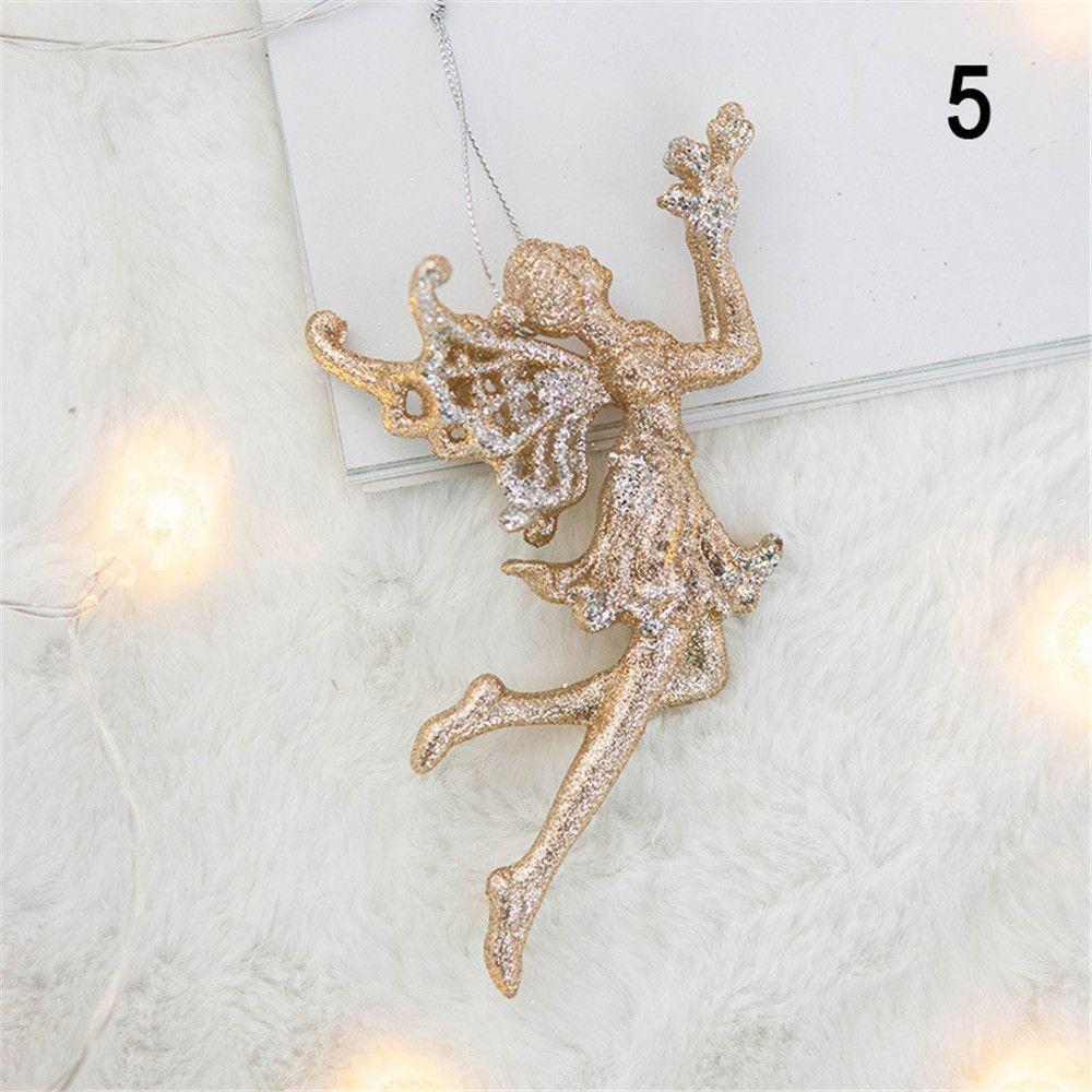 

New Year Angel Tags Xmas Tree Pendant Home Decorations Snowflake Hangings Christmas Ornaments 5